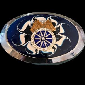 Vintage International Teamsters Of Brotherhood Belt Buckle